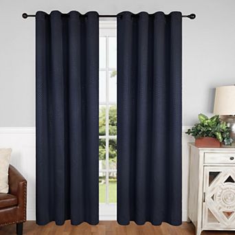 SUPERIOR Shimmer 2-pack Room Darkening Grommet Curtain Set