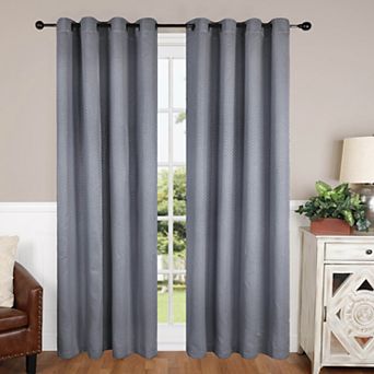 SUPERIOR Shimmer 2-pack Room Darkening Grommet Curtain Set