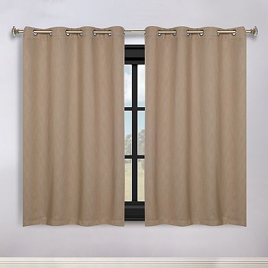 SUPERIOR Zuri 2-Pack Grommet Room Darkening Curtain Set