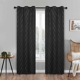 SUPERIOR Zuri 2-Pack Grommet Room Darkening Curtain Set