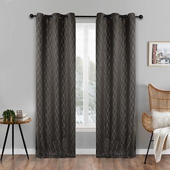 SUPERIOR Zuri 2-Pack Grommet Room Darkening Curtain Set