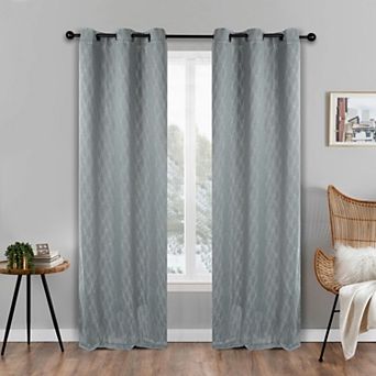 SUPERIOR Zuri 2-Pack Grommet Room Darkening Curtain Set