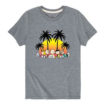 Boys 8-20 Peanuts Tropical Tee