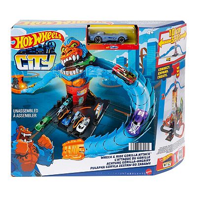 Mattel Hot Wheels City Wreck Ride Gorilla Attack Track