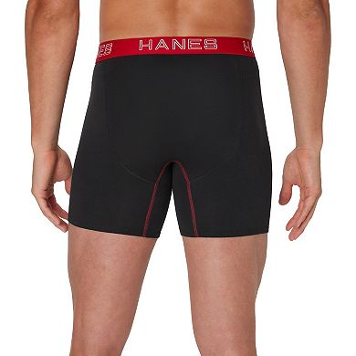 Men's Hanes 5-Pack Ultimate Stretch Cotton Boxer Briefs