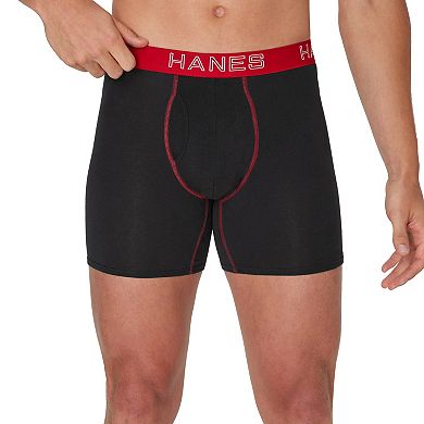 Men's Hanes 5-Pack Ultimate Stretch Cotton Boxer Briefs