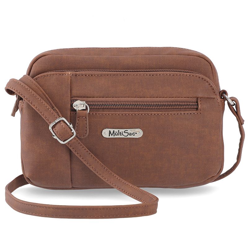 Multisac Dynamic Mini Crossbody Bag, Brown