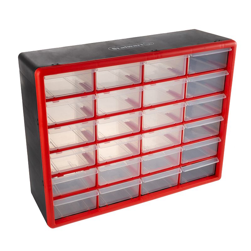 64224104 Fleming Supply 24 Drawer Storage Cabinet, Red sku 64224104
