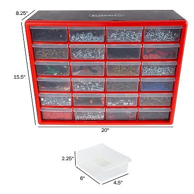 Fleming Supply 24 Drawer Storage Cabinet