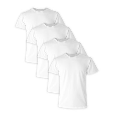 Hanes Ultimate 4-Pack Men's Comfort Fit Cotton Stretch Crewneck Undershirt