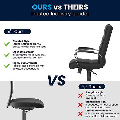 Flash Furniture Mid-Back Executive Swivel Office Chair