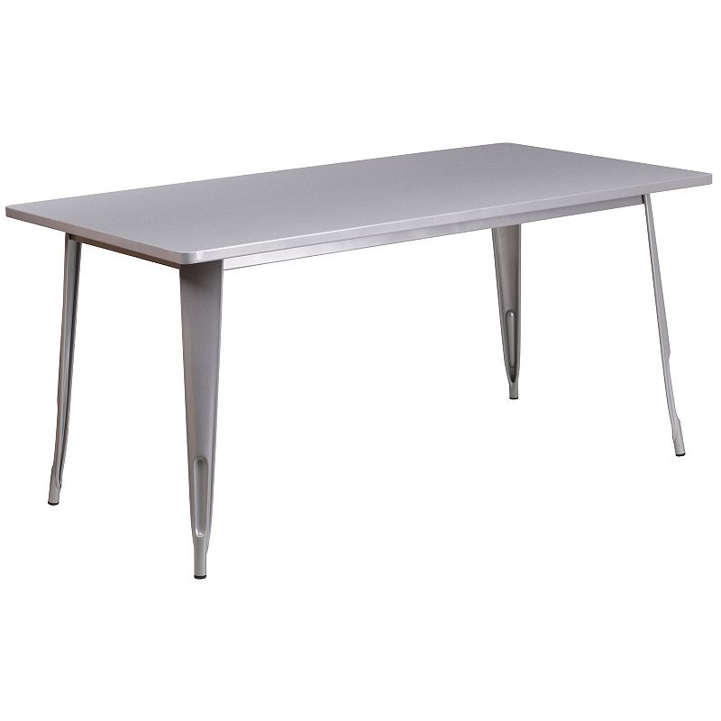 Flash Furniture Commercial Grade Rectangular Indoor / Outdoor Dining Table,