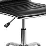 Flash Furniture Low Back Designer Armless Ribbed Swivel Office Chair