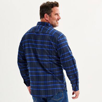 Big & Tall Apt. 9® Premier Flex Flannel Button-Down Shirt