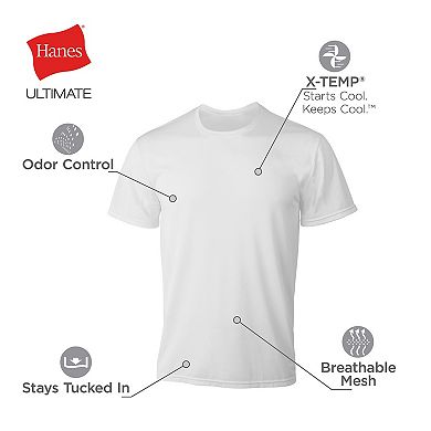 Men's Hanes Ultimate® 4-Pack X-Temp™ Mesh Crewneck Tees