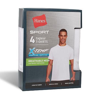 Men's Hanes Ultimate® 4-Pack X-Temp™ Mesh Crewneck Tees