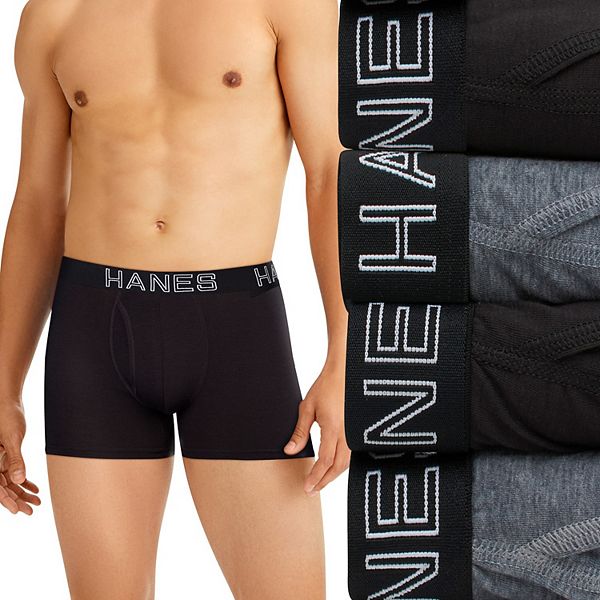 Hanes Men's Ultimate Comfort Flex Fit Boxer Brief 4-Pack
