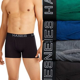 Men's Hanes® 4-Pack Ultimate Total Support Pouch Moisture-Wicking Trunk Underwear