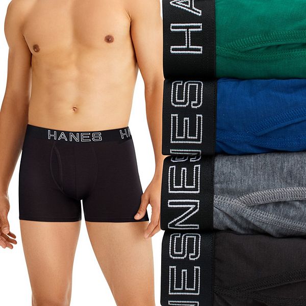 Mens Hanes Ultimate® 4 Pack Comfort Flex Fit® Total Support Pouch™ Trunks 3694