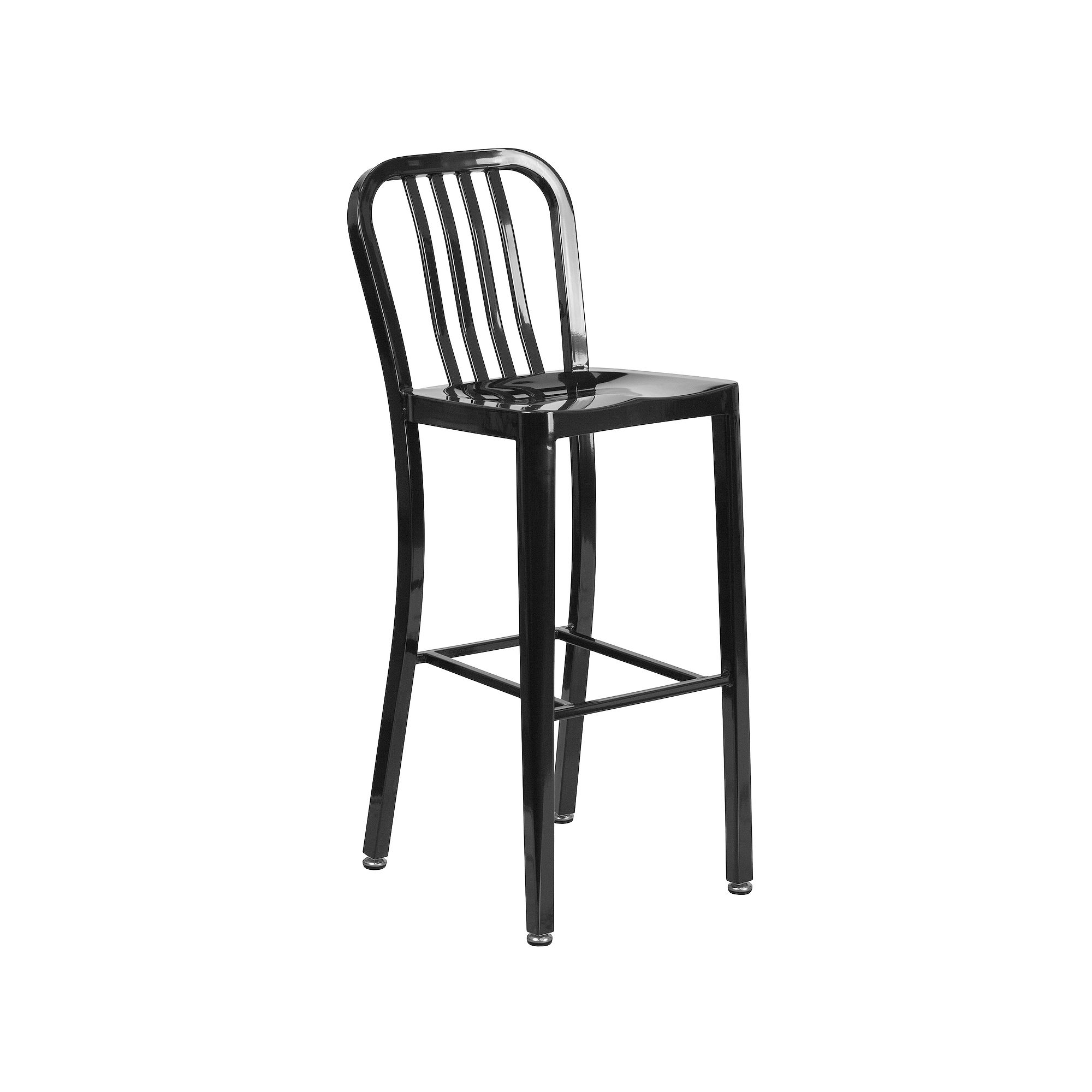 Flash Furniture Commercial Grade Indoor / Outdoor Bar Stool, Black