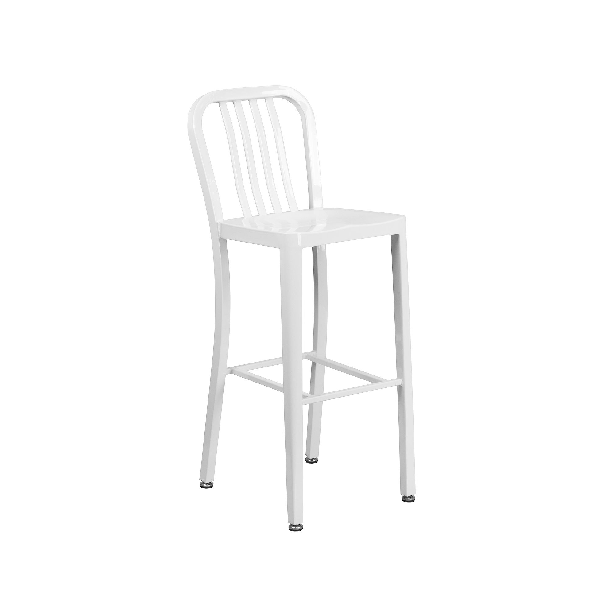 Flash Furniture Commercial Grade Indoor / Outdoor Bar Stool, White