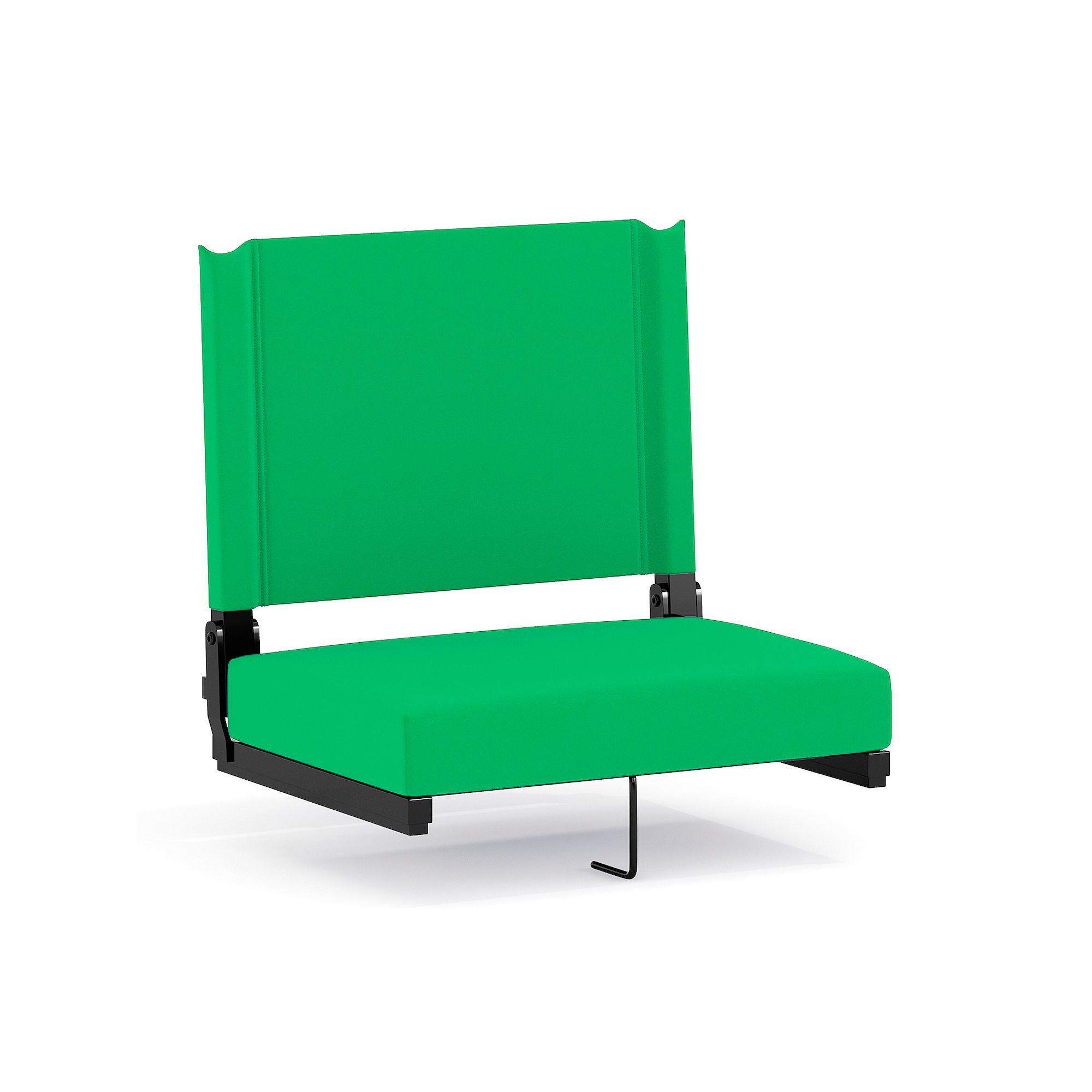 Flash Furniture Grandstand Comfort Seat Stadium Chair, Bright Green
