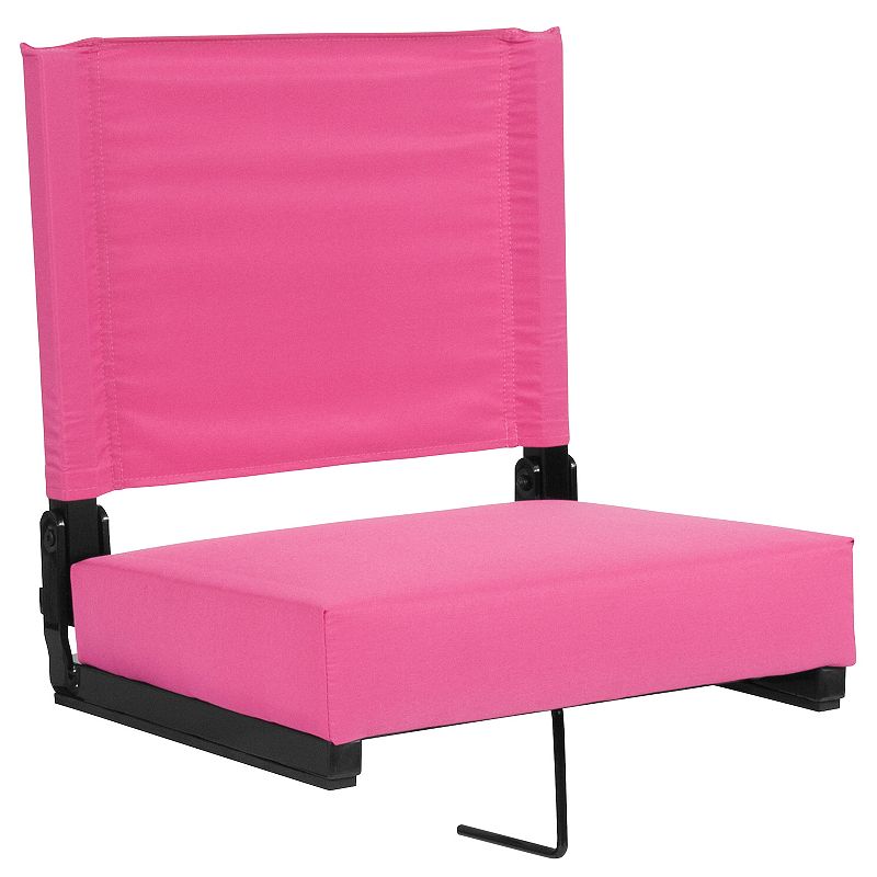 Flash Furniture Grandstand Comfort Seat Stadium Chair, Pink
