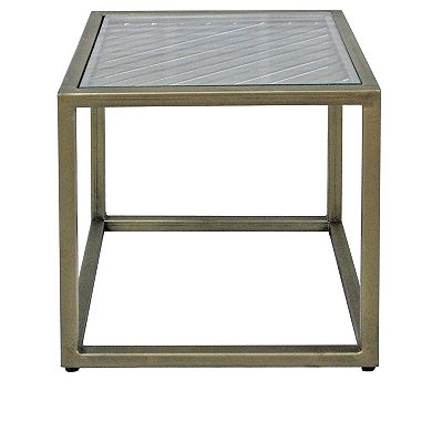 Christian Striped End Table