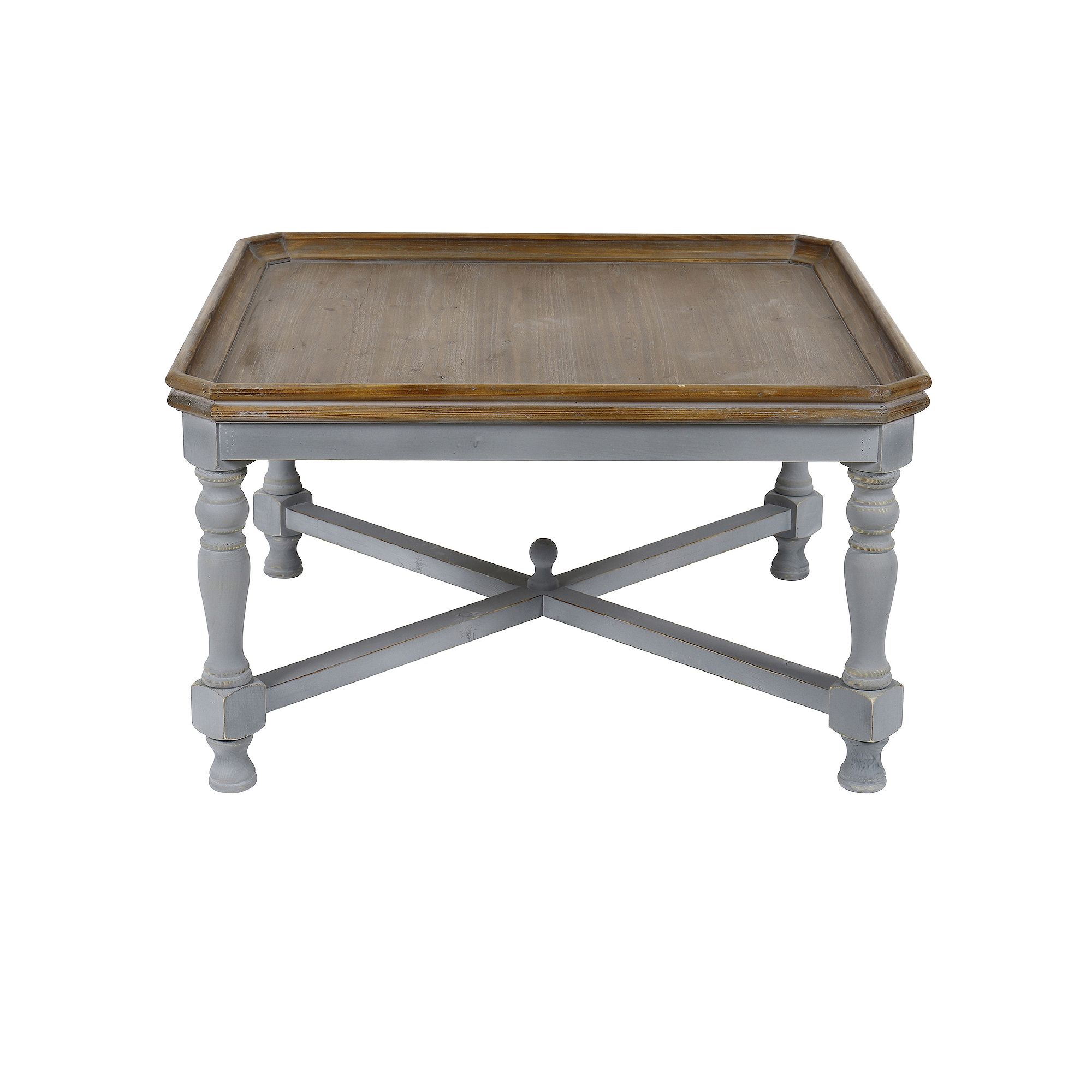Alyson Two Tone Coffee Table, Gray