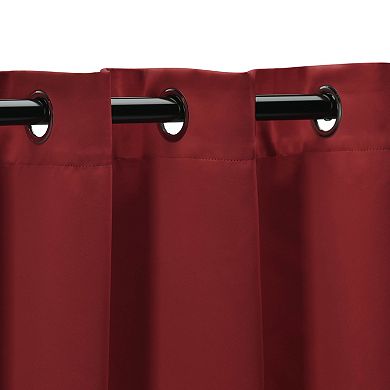Superior Solid Insulated Thermal 2-Piece Blackout Grommet Window Curtain Panels