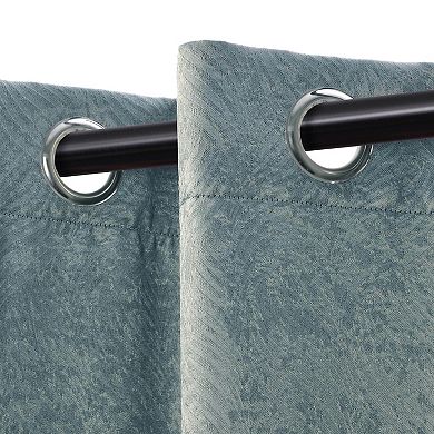 SUPERIOR Waverly 2-Pack Room Darkening Grommet Curtain Set