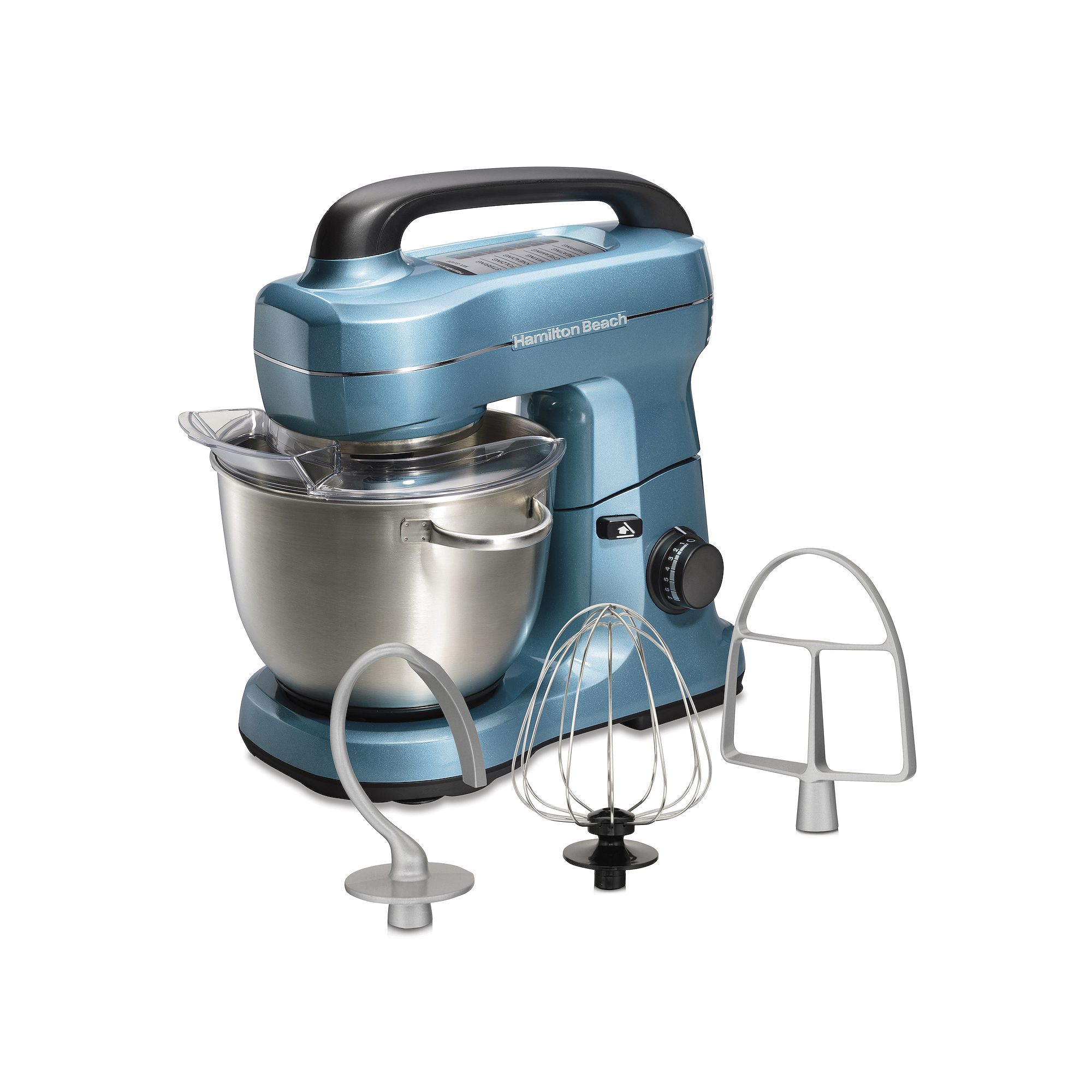 Hamilton Beach 7-Speed Stand Mixer & Attachments, Blue