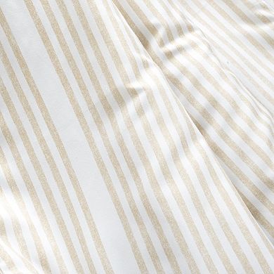 Lush Decor Farmhouse Drew Stripe Silver-Infused Antimicrobial Throw