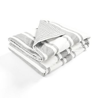 Lush Decor Farmhouse Stripe Reversible Soft & Plush Oversized Blanket