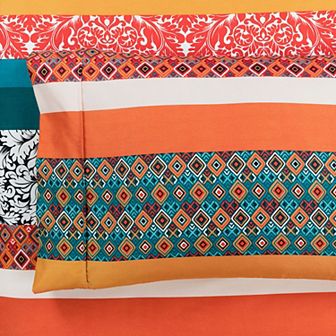 Lush Decor Boho Stripe Soft Sheet Set with Pillowcases