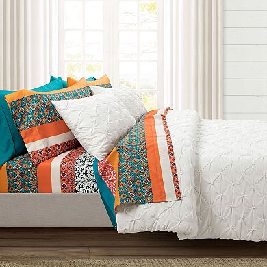 Lush Decor Boho Stripe Soft Sheet Set with Pillowcases