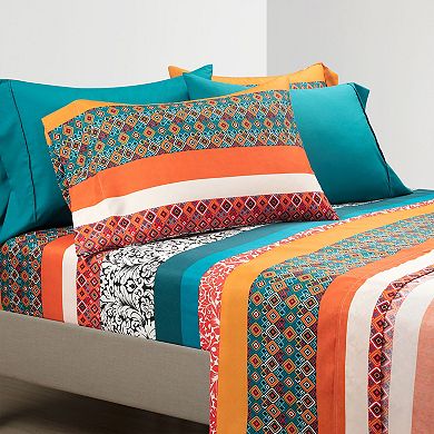 Lush Decor Boho Stripe Soft Sheet Set with Pillowcases