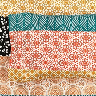 Lush Decor Bohemian Stripe Soft Sheet Set with Pillowcases