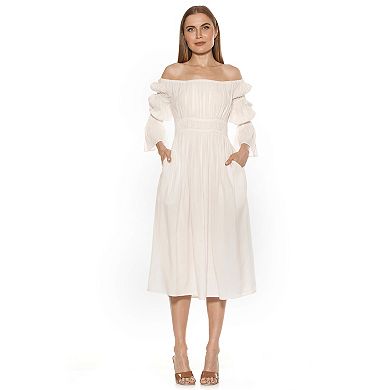 Women's ALEXIA ADMOR Rey Off-the-Shoulder Midi Dress