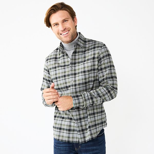 Men's Apt. 9® Premier Flex Standard-Fit Flannel Button-Down Shirt