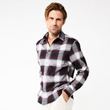 Men's Apt. 9® Stretch Flannel Untucked-Fit Shirt