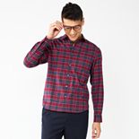 Men's Apt. 9® Slim Untucked-Fit Flannel Shirt