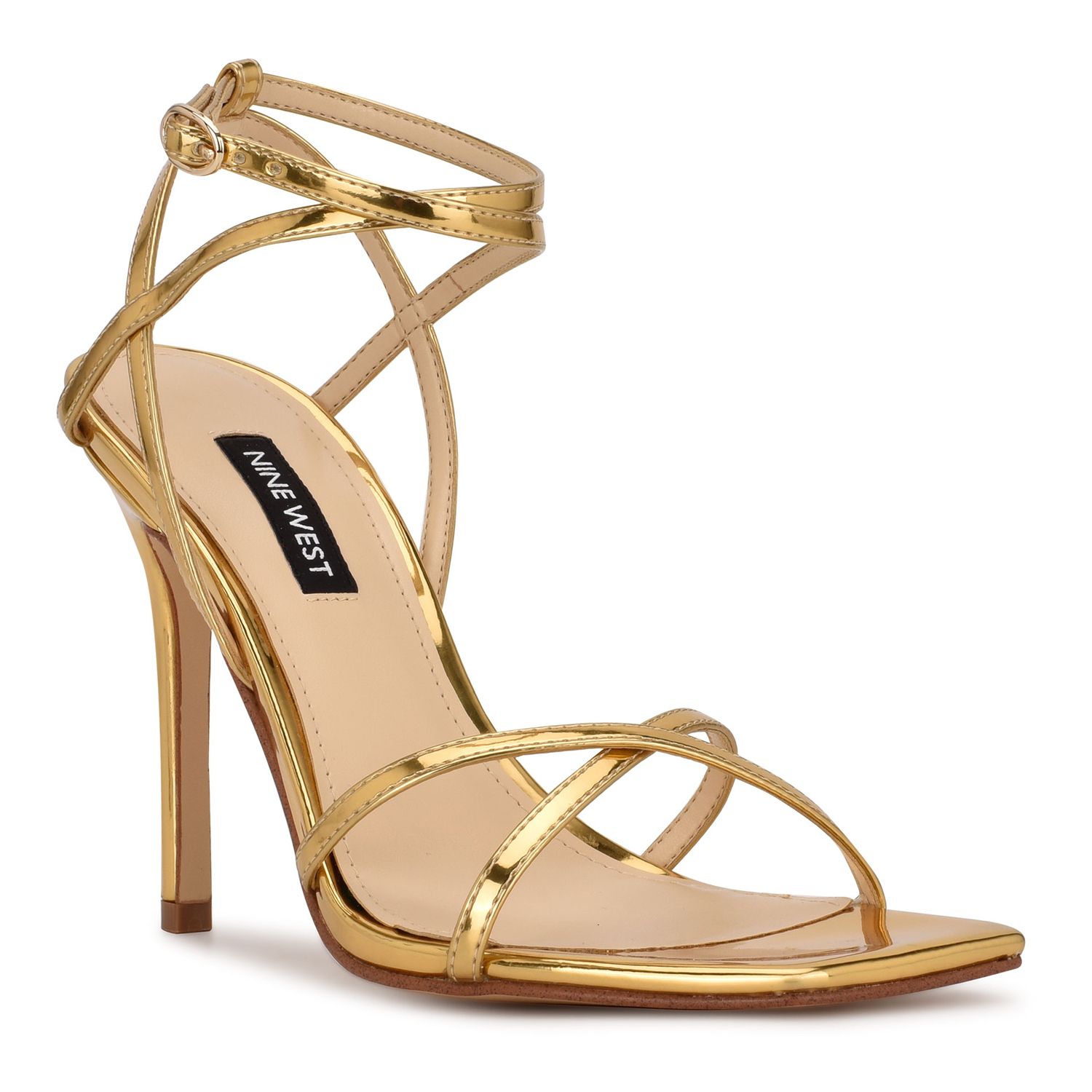 Nine West Wnrylin Women's Heeled Platform Sandal - Espadrille Style With Buckle Closure