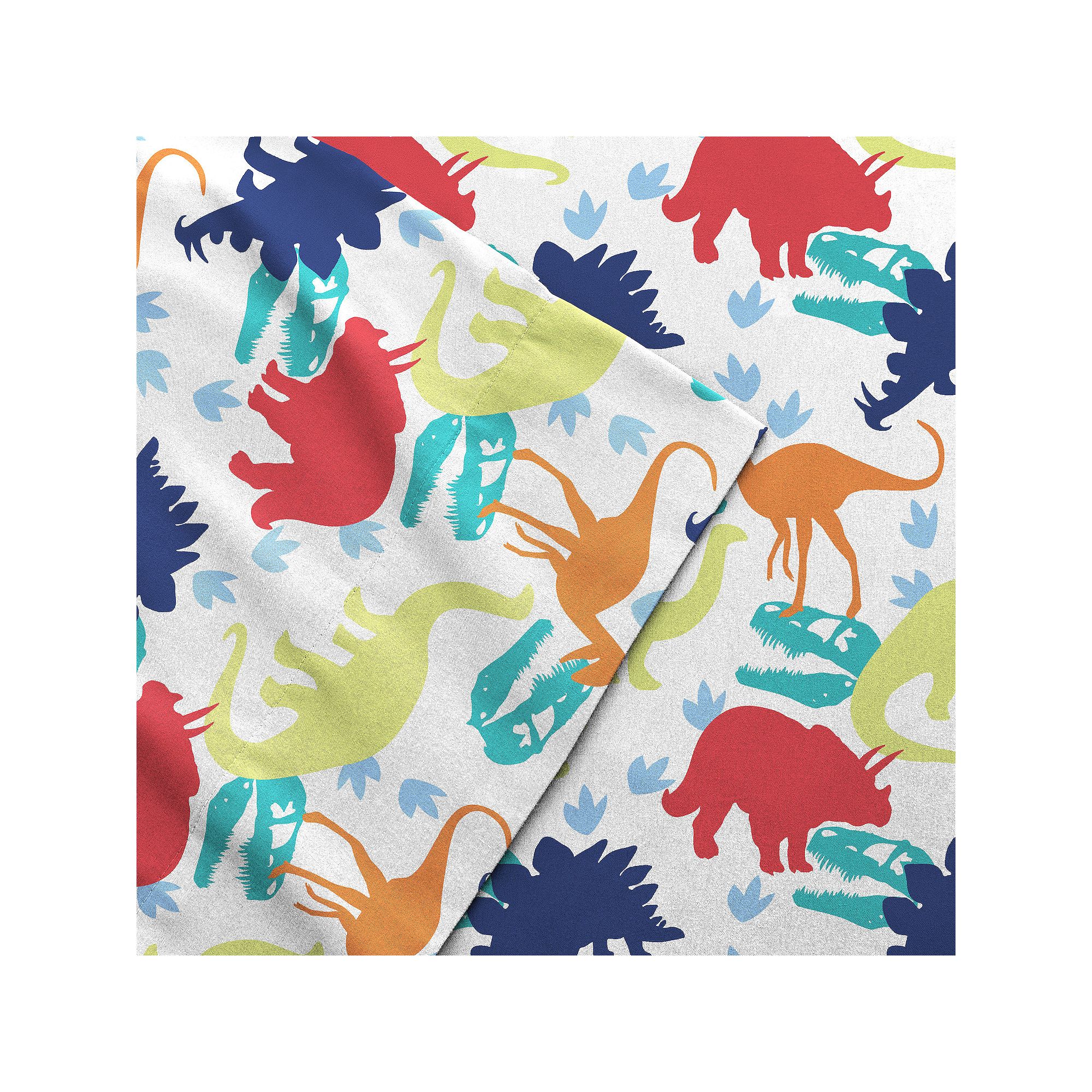 Dream Factory Kids Printed Sheet Set, Dino