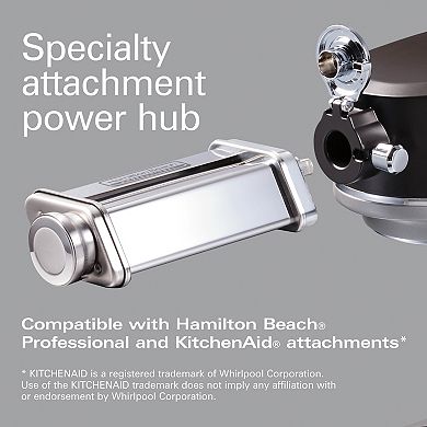 Hamilton Beach All-Metal Stand Mixer with Attachment Hub