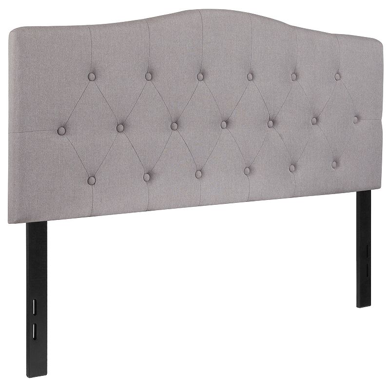 Flash Furniture Cambridge Tufted Upholstered Headboard, Grey, King