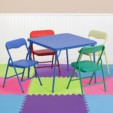 Kids Flash Furniture Folding Table & Chair 5-piece Set