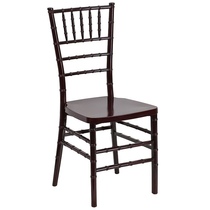 Flash Furniture Hercules Premium Chiavari Stacking Dining Chair, Brown