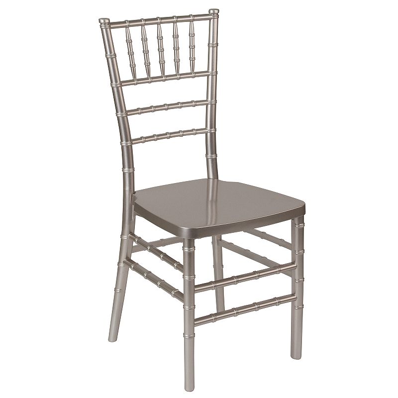 Flash Furniture Hercules Premium Chiavari Stacking Dining Chair, Grey