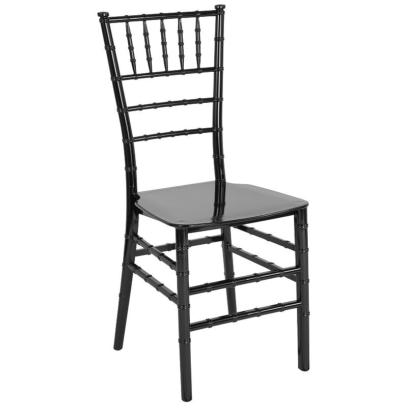 Flash Furniture Hercules Series Chiavari Stacking Dining Chair, Black